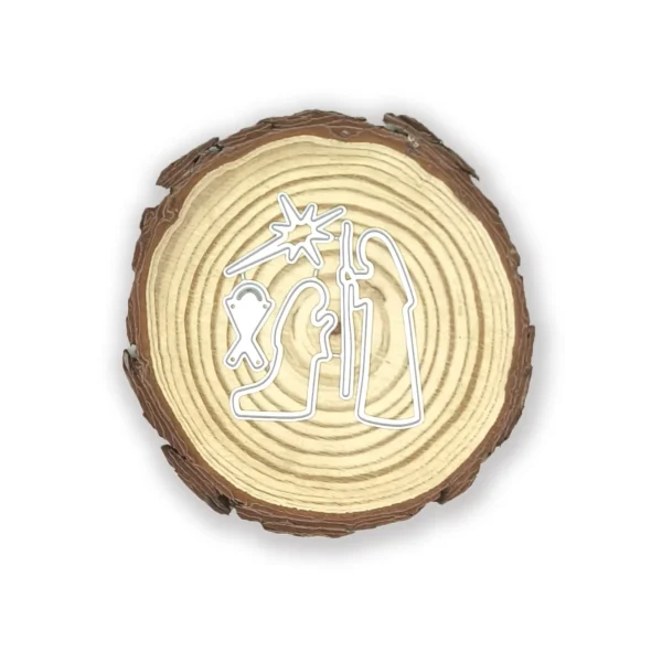 Troquel suaje navidad pesebre nacimiento belén de 20x50 mm para tarjetas y decoraciones