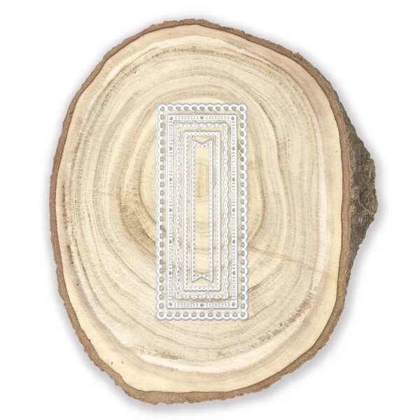 Troquel suaje de marcos rectangulares decorativos de 53x123 mm para scrapbook y tarjetería