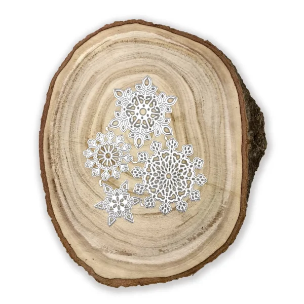 Troquel suaje set de copos de nieve de 60x60 mm