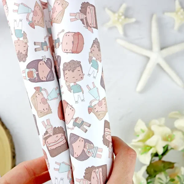 Papel laminado Popurrí colección Hawaii Alúa Cid scrapbooking La esquinita del scrap México 2