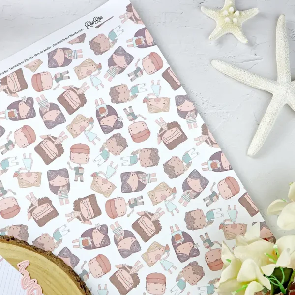 Papel laminado Popurrí colección Hawaii Alúa Cid scrapbooking La esquinita del scrap México 3