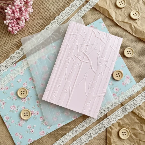 carpeta de embossing 3D troncos de árbol