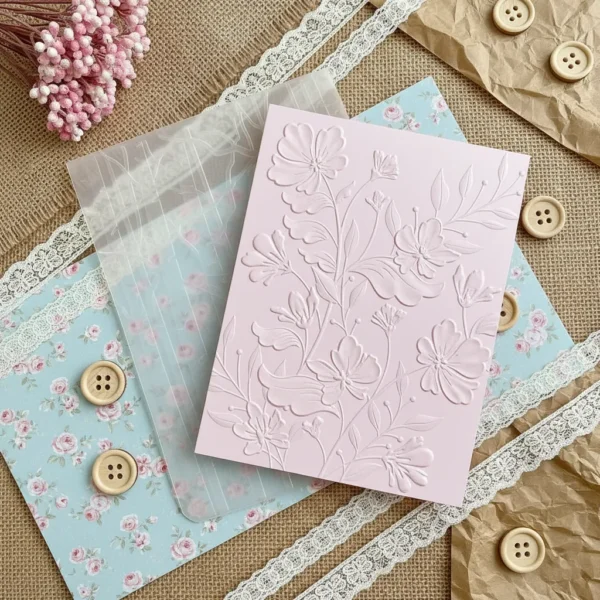carpeta de embossing 3d flores mod.2