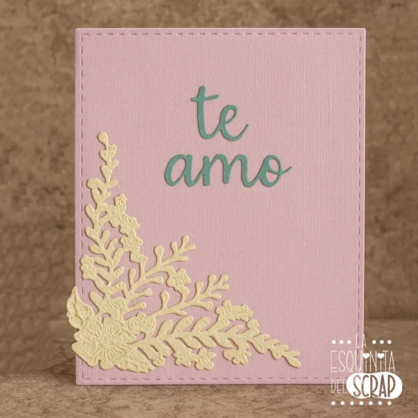 suaje troquel esquinero floral ejemplo