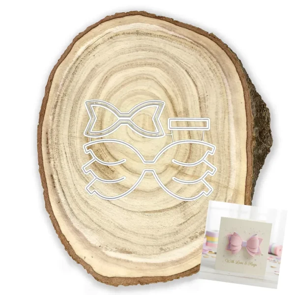 Troquel moño de papel 100 x 45 mm para decorar regalos, tarjetas y álbumes