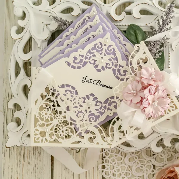 suaje troquel set de 2 esquineros con ornamentos EJEMPLO