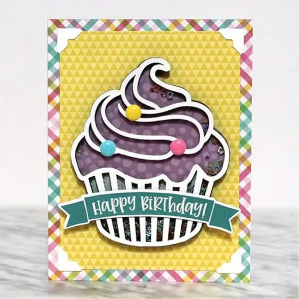 troquel suaje cupcake muffin con doble capa ejemplo 18