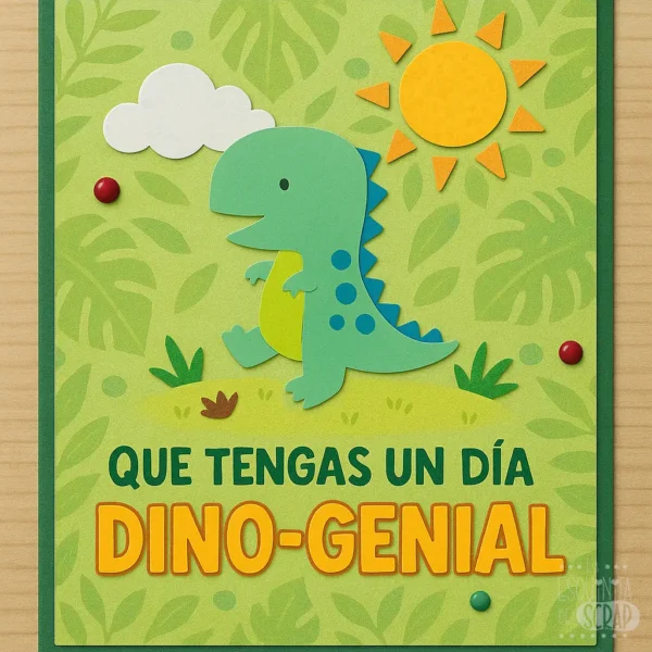 Troquel dinosaurio bebé 35x50 mm para proyectos infantiles y temáticas de cumpleaños