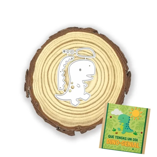 Troquel dinosaurio bebé 35x50 mm para proyectos infantiles y temáticas de cumpleaños