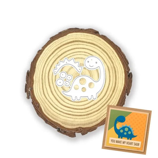 Troquel dinosaurio cuello largo 45x42 mm para proyectos infantiles y fiestas temáticas