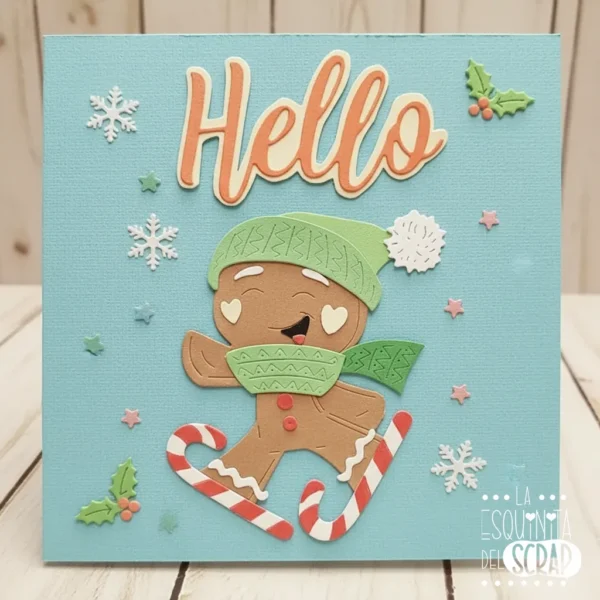 troquel suaje galleta de jengibre navidad ejemplo