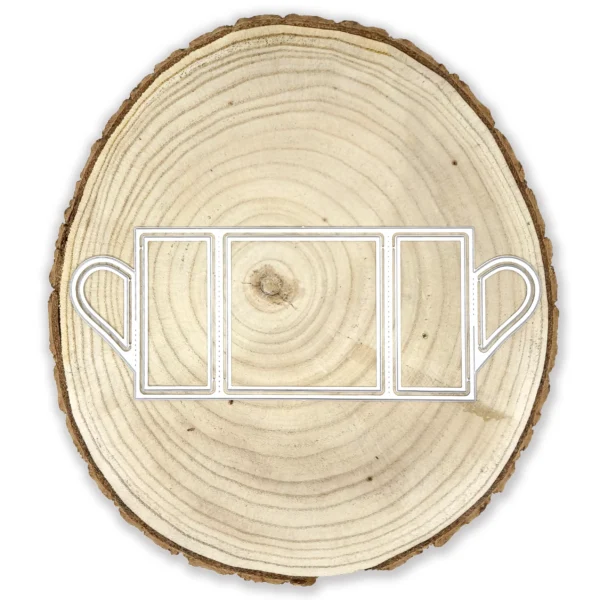 Troquel de marco con puertas de 83x230 mm ideal para tarjetas interactivas y scrapbooking