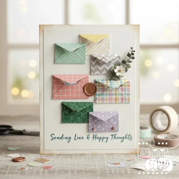 troquel suaje set de 2 sobres para decoración ejemplo