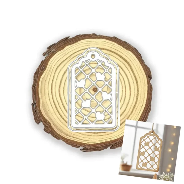 troquel suaje tag etiqueta regalo doble capa con corazones y enrejado mod.1 webp