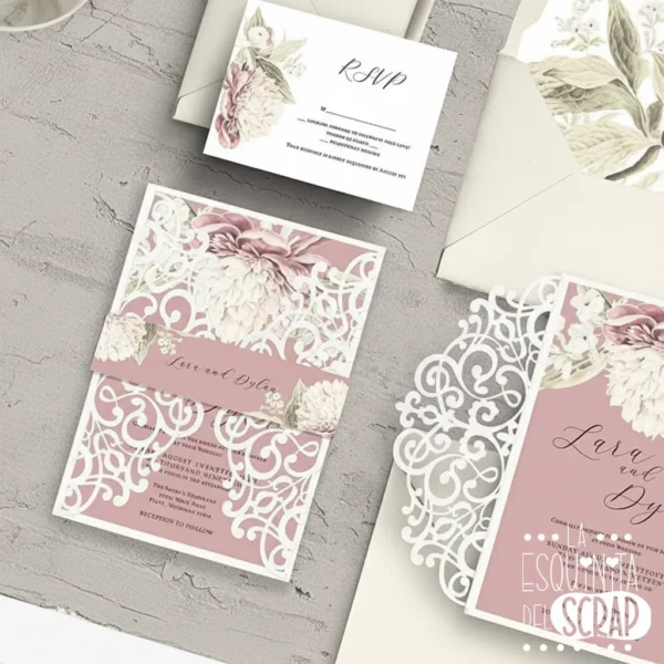 129 troquel suaje borde cenefa para tarjetas con borde de arabescos mod.1 ejemplo