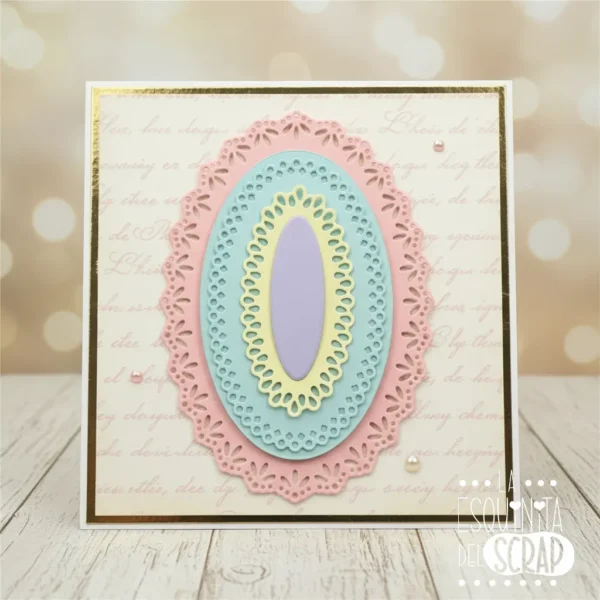 129 troquel suaje set de marcos ovalados con borde decorado ejemplo