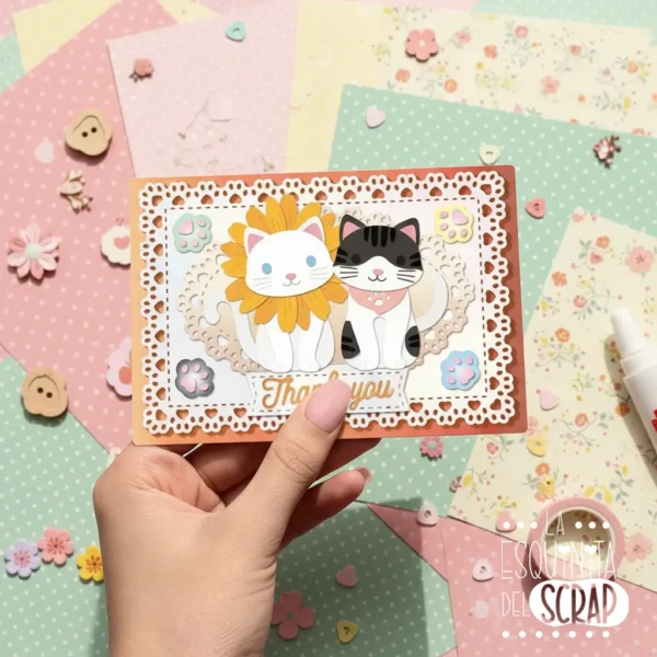 159 troquel suaje nido de marcos rectangulares con borde huellas de perro ejemplo 2