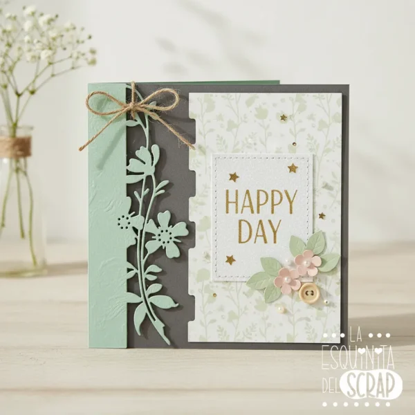 99 troquel suaje borde cenefa para tarjetas con flores mod.4 ejemplo
