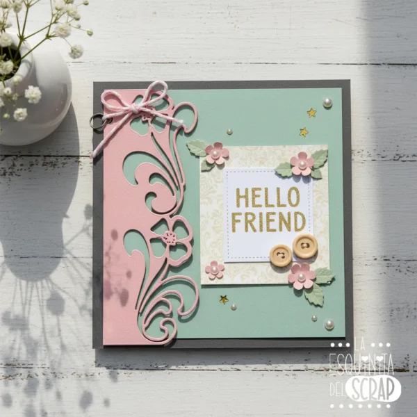 99 troquel suaje borde cenefa para tarjetas con flores mod.5 ejemplo