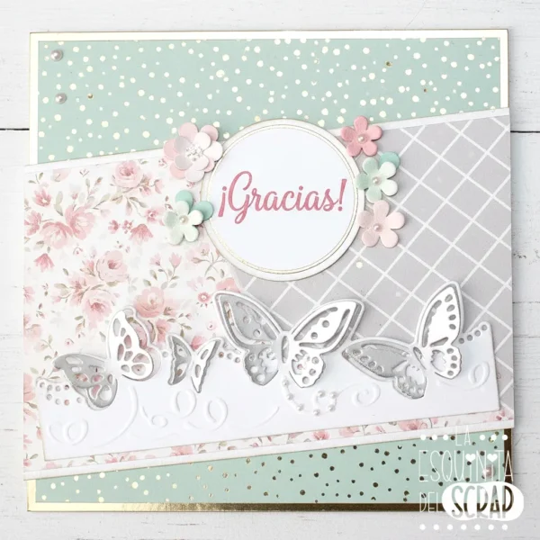 99 troquel suaje borde cenefa para tarjetas con mariposas ejemplo