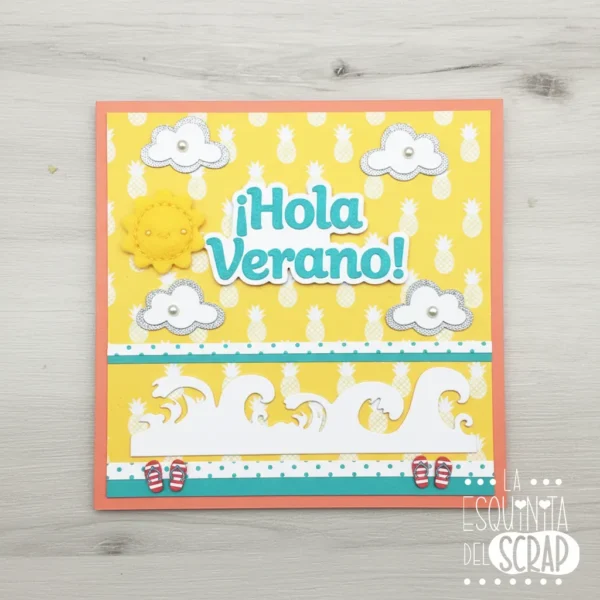 99 troquel suaje borde cenefa para tarjetas con olas ejemplo