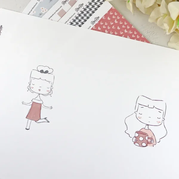 Papel laminado De finde Sea lo que sea Alúa Cid scrapbooking 2