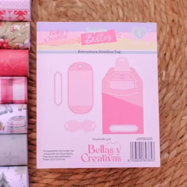 Troquel estructura Tag Noel Johanna Rivero scrapbooking 1