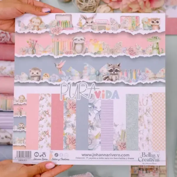 colección 12x12 Pura vida Johanna Rivero scrapbooking