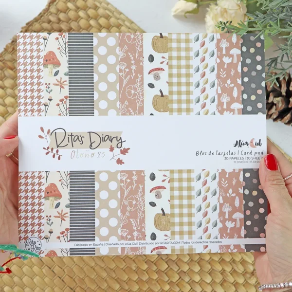 kit otoño para Rita's Diary 2025 Alúa Cid scrapbooking 5