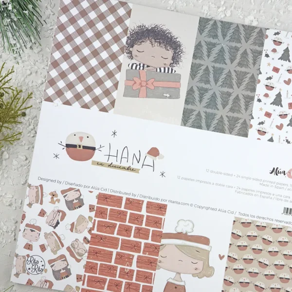 pad 12x12 colección Ohana en diciembre Alúa Cid scrapbooking portada