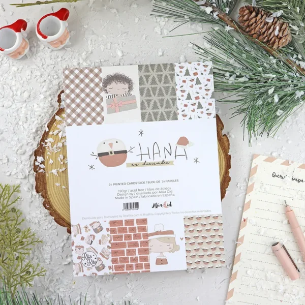 pad 6x8 colección Ohana en diciembre Alúa Cid scrapbooking portada1
