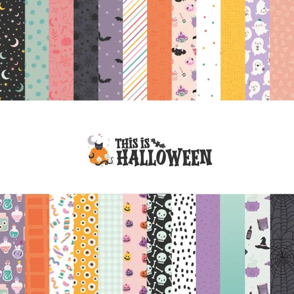pad de papeles de 12x12 colección This is Halloween Mintopía