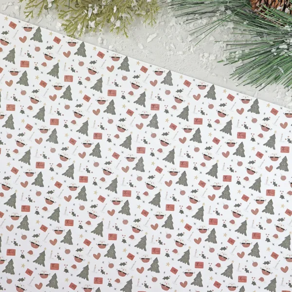 papel laminado diciembre colección Ohana en diciembre Alúa Cid scrapbooking 2
