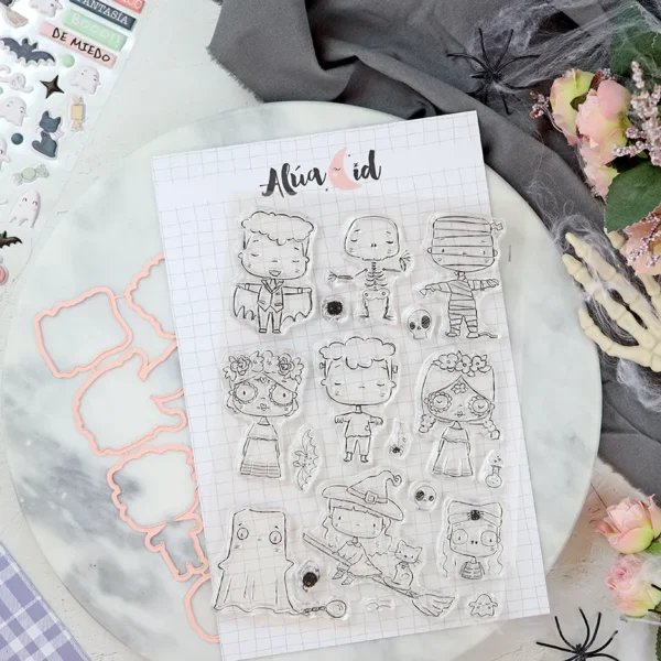 sello troquel cute halloween alua cid