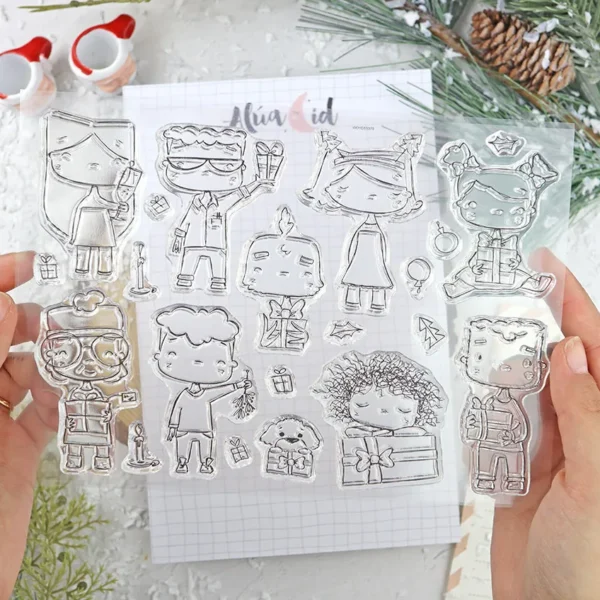 sellos Kalikimaka colección Ohana en diciembre Alúa Cid scrapbooking 2