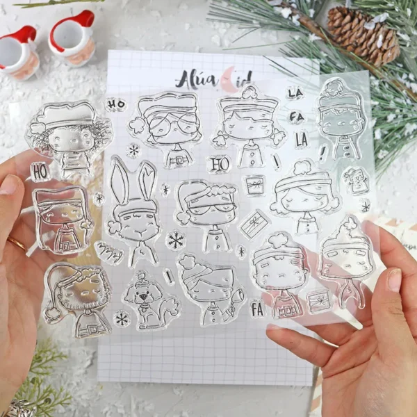 sellos Noel colección Ohana en diciembre Alúa Cid scrapbooking 2