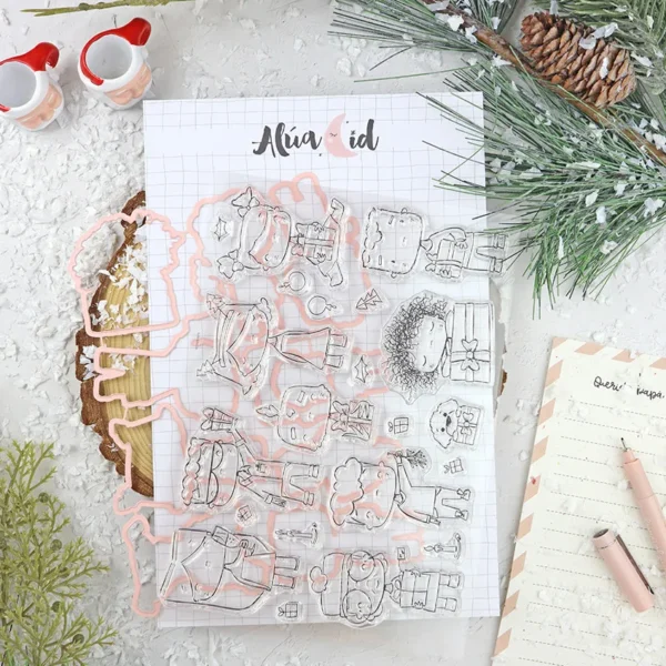 sellos y troqueles Kalikimaka colección Ohana en diciembre Alúa Cid scrapbooking 1