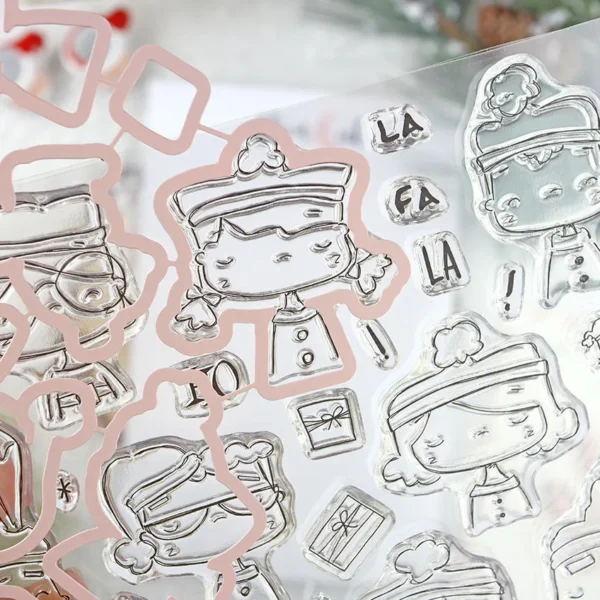 sellos y troqueles Noel colección Ohana en diciembre Alúa Cid scrapbooking 2