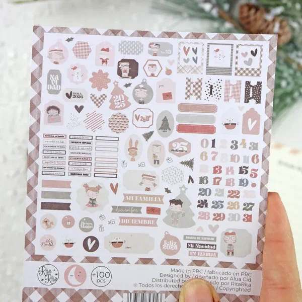 set de die cuts básicos colección Ohana en diciembre Alúa Cid scrapbooking 5