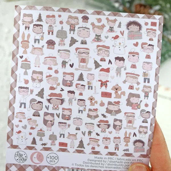 set de die cuts ilustraciones colección Ohana en diciembre Alúa Cid scrapbooking 5