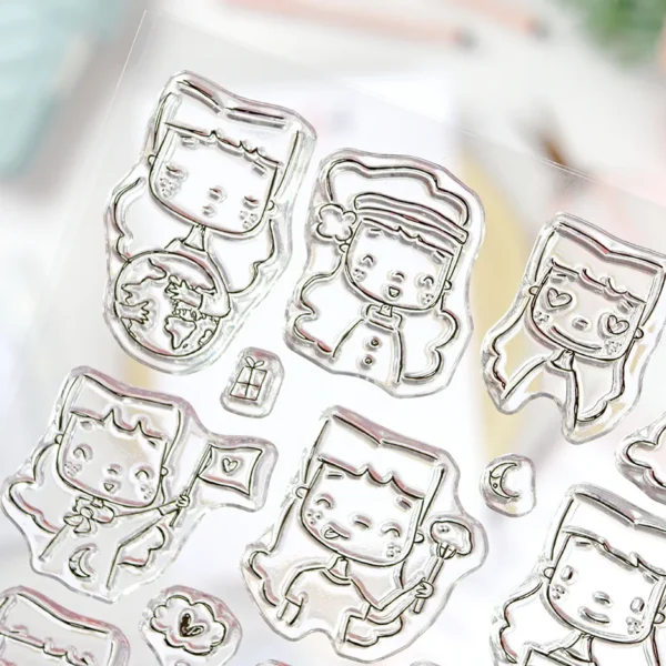 set de sellos Sea lo que sea Alúa Cid scrapbooking 2