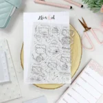 set de sellos esmivida colección Sea lo que sea Alúa Cid scrapbooking 1