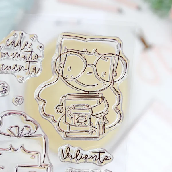 set de sellos esmivida colección Sea lo que sea Alúa Cid scrapbooking 3