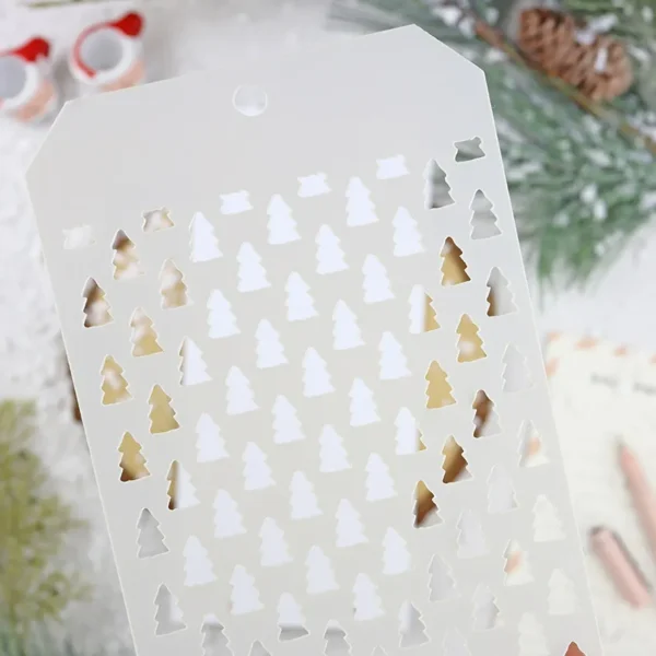 stencil abetos Abu colección Ohana en diciembre Alúa Cid scrapbooking 2