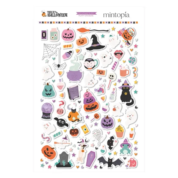 stickers puffy 2 colección This is Halloween Mintopía