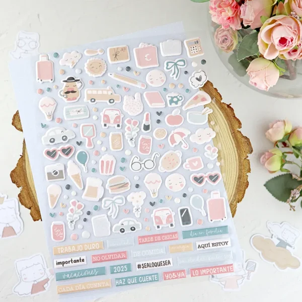 stickers puffy Sea lo que sea Alúa Cid scrapbooking 1