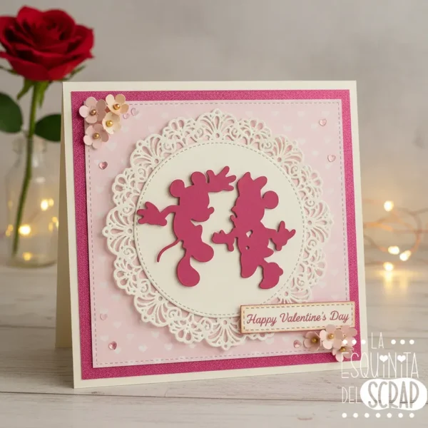 troquel suaje Mickey y Minnie saltando ejemplo copia