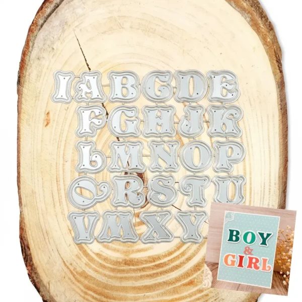 Troquel alfabeto XL con doble capa de 40x30 mm la letra M para títulos grandes y proyectos de scrapbooking