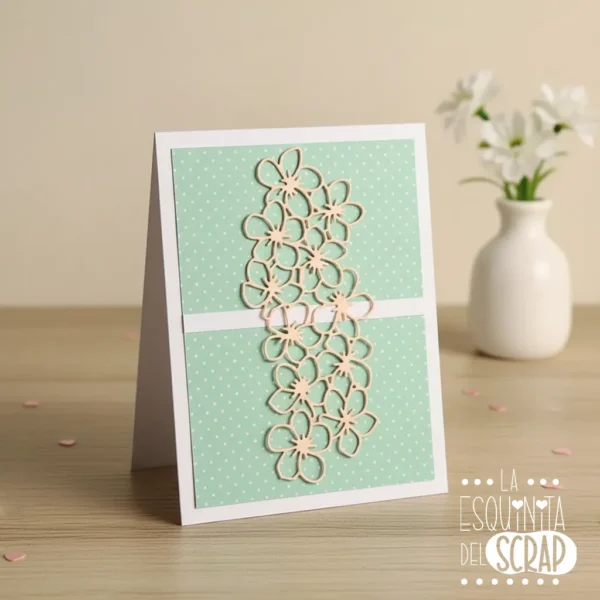 troquel suaje decoración floral ejemplo