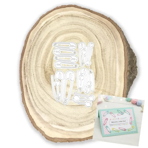 Troquel suaje set de imperdibles 5x55 mm para scrapbooking y proyectos de bebé
